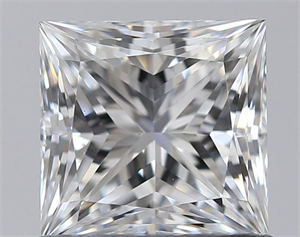 Foto Diamante Natural 0.80 quilates, Princesa , Color E, claridad VS2 y certificado GIA de