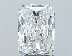 Foto Diamante Natural 1.56 quilates, Radiante , Color F, claridad SI2 y certificado GIA de