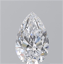 Diamante Natural 0.90 quilates, De pera , Color D, claridad VVS1 y certificado GIA