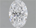 Natural Diamond 1.20 Carats, Oval with  Cut, D Color, VS1 Clarity and Certified by GIA