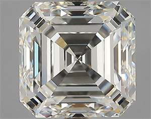 Foto Diamante Natural 1.73 quilates, Asscher , Color I, claridad VS1 y certificado GIA de