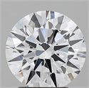 Lab Grown Diamond 2.47 Carats, Round with Ideal Cut, F Color, IF Clarity and Certified by IGI