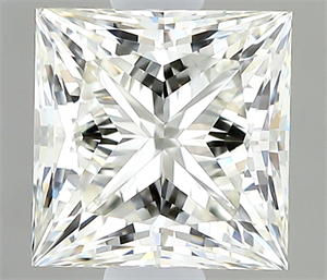 Picture of Natural Diamond 0.54 Carats, Princess with  Cut, H Color, VS1 Clarity and Certified by IGI