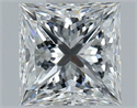 Diamante Natural 0.75 quilates, Princesa , Color E, claridad VS2 y certificado GIA