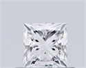Natural Diamond 0.58 Carats, Princess with  Cut, I Color, VS2 Clarity and Certified by GIA