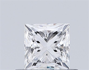 Picture of Natural Diamond 0.58 Carats, Princess with  Cut, I Color, VS2 Clarity and Certified by GIA