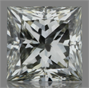 Natural Diamond 0.33 Carats, Princess with  Cut, K Color, VS1 Clarity and Certified by GIA
