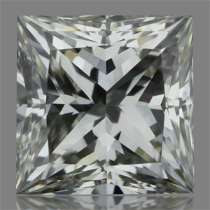 Picture of Natural Diamond 0.33 Carats, Princess with  Cut, K Color, VS1 Clarity and Certified by GIA