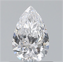 Natural Diamond 0.60 Carats, Pear with  Cut, D Color, VS2 Clarity and Certified by GIA