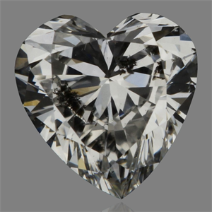 Picture of Natural Diamond 0.31 Carats, Heart with  Cut, E Color, I2 Clarity and Certified by GIA