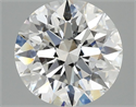 Lab Grown Diamond 2.53 Carats, Round with Ideal Cut, E Color, VVS2 Clarity and Certified by IGI