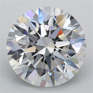 Picture of Lab Grown Diamond 2.09 Carats, Round with Ideal Cut, E Color, VS1 Clarity and Certified by IGI