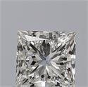 Natural Diamond 0.51 Carats, Princess with  Cut, F Color, IF Clarity and Certified by IGI