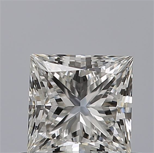 Picture of Natural Diamond 0.51 Carats, Princess with  Cut, F Color, IF Clarity and Certified by IGI