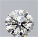 Natural Diamond 0.70 Carats, Round with Very Good Cut, I Color, VVS2 Clarity and Certified by GIA
