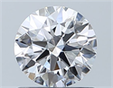 Natural Diamond 0.75 Carats, Round with Excellent Cut, D Color, VVS1 Clarity and Certified by GIA