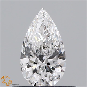 Picture of Natural Diamond 0.41 Carats, Pear with  Cut, E Color, SI2 Clarity and Certified by GIA