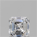Natural Diamond 1.01 Carats, Asscher with  Cut, D Color, VVS1 Clarity and Certified by GIA