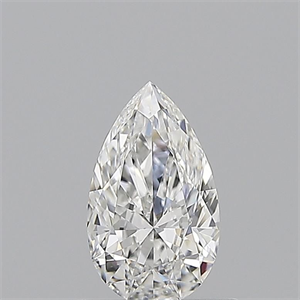 Picture of Natural Diamond 0.59 Carats, Pear with  Cut, E Color, VVS1 Clarity and Certified by GIA
