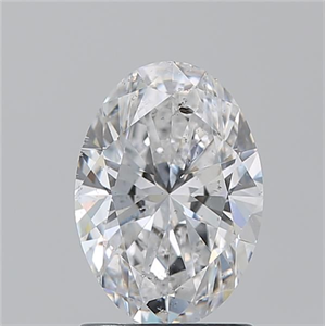 Picture of Natural Diamond 1.50 Carats, Oval with  Cut, D Color, SI2 Clarity and Certified by GIA