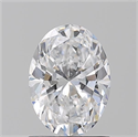 Natural Diamond 1.20 Carats, Oval with  Cut, D Color, VS2 Clarity and Certified by GIA