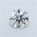 Natural Diamond 0.50 Carats, Round with Excellent Cut, G Color, SI1 Clarity and Certified by GIA