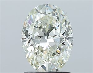 Picture of Natural Diamond 1.50 Carats, Oval with  Cut, I Color, VS1 Clarity and Certified by IGI