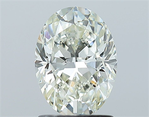 Picture of Natural Diamond 1.50 Carats, Oval with  Cut, I Color, VS1 Clarity and Certified by IGI