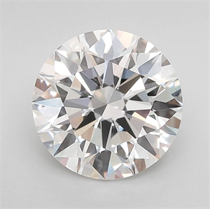 Picture of Lab Grown Diamond 2.55 Carats, Round with Ideal Cut, E Color, VVS2 Clarity and Certified by IGI