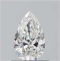 Natural Diamond 0.51 Carats, Pear with  Cut, G Color, VS2 Clarity and Certified by GIA