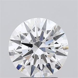 Picture of Lab Grown Diamond 2.51 Carats, Round with Ideal Cut, D Color, IF Clarity and Certified by IGI