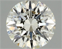 Natural Diamond 0.70 Carats, Round with Excellent Cut, J Color, SI1 Clarity and Certified by GIA
