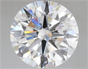 Lab Grown Diamond 5.51 Carats, Round with Ideal Cut, E Color, VVS2 Clarity and Certified by IGI