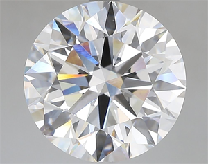 Picture of Lab Grown Diamond 5.51 Carats, Round with Ideal Cut, E Color, VVS2 Clarity and Certified by IGI