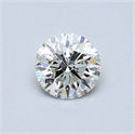 Natural Diamond 0.41 Carats, Round with Excellent Cut, J Color, VS2 Clarity and Certified by GIA