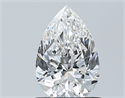 Natural Diamond 0.90 Carats, Pear with  Cut, F Color, VVS2 Clarity and Certified by GIA