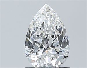 Picture of Natural Diamond 0.90 Carats, Pear with  Cut, F Color, VVS2 Clarity and Certified by GIA