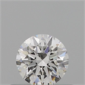 Natural Diamond 0.40 Carats, Round with Excellent Cut, G Color, VVS2 Clarity and Certified by GIA