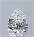 Diamante Natural 0.50 quilates, De pera , Color D, claridad VVS2 y certificado GIA