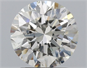 Natural Diamond 2.01 Carats, Round with Excellent Cut, I Color, SI1 Clarity and Certified by GIA