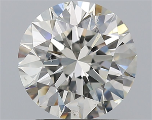 Picture of Natural Diamond 2.01 Carats, Round with Excellent Cut, I Color, SI1 Clarity and Certified by GIA