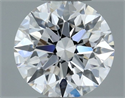 Natural Diamond 0.50 Carats, Round with Excellent Cut, H Color, VS1 Clarity and Certified by IGI