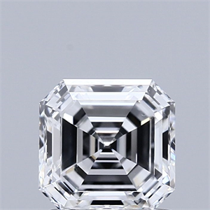 Picture of Natural Diamond 1.01 Carats, Asscher with  Cut, E Color, VS2 Clarity and Certified by GIA