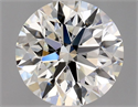 Natural Diamond 0.83 Carats, Round with Excellent Cut, H Color, IF Clarity and Certified by GIA