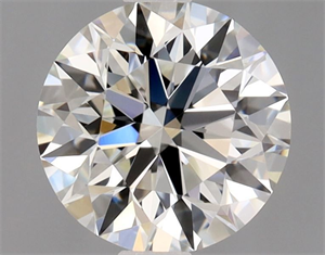 Picture of Natural Diamond 0.83 Carats, Round with Excellent Cut, H Color, IF Clarity and Certified by GIA