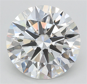 Picture of Lab Grown Diamond 5.55 Carats, Round with Ideal Cut, E Color, IF Clarity and Certified by IGI