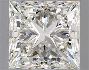 Foto Diamante Natural 1.30 quilates, Princesa , Color J, claridad SI1 y certificado GIA de