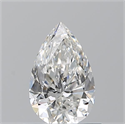 Diamante Natural 0.72 quilates, De pera , Color F, claridad VVS1 y certificado GIA