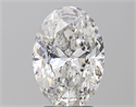 Natural Diamond 3.52 Carats, Oval with  Cut, E Color, SI2 Clarity and Certified by HRD
