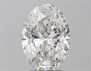 Picture of Natural Diamond 3.52 Carats, Oval with  Cut, E Color, SI2 Clarity and Certified by HRD